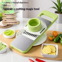 (BBQ4)Home Kitchen Grater Multifunctional Carrot Shredded Board Vegetable Cutter Potato Shredded Shredder Artifact Grater