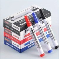 12pcs Whiteboard Marker Pen Erasable Dry Erase Markers Black Red Blue Ink Office School Writing Drawing Supplies