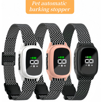 Pet Dog Anti Barking Device Waterproof Ultrasonic Stop Barking Vibration Anti Bark Collar Dogs Training Collar For all dogs