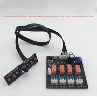 GHXAMP DIY Preamp Audio Source Selector Board – 4-in-1 Out Signal Switcher (vormontiert)