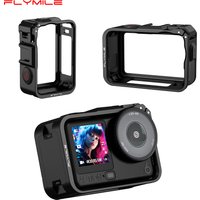 Flymile Action 6 Protective Case Extension Frame Cage for DJI OSMO Action 6 Cage with Cold Shoe Mount Photography Accessories