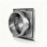 Vent Systems Stainless Steel Air Vent Duct Grill Square With Screen Ventilation Cover 100/125/150mm Vent Cover Grille