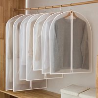 Clothes Hanging Dust Cover Wedding Dress Cover Suit Coat Storage Bag Garment Bags Organizer Wardrobe Hanging Clothing Organizers