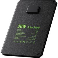 LIONSHEE 30W Foldable Solar Panel with 3 Ports (USB-C, USB-A, DC), IP67 Waterproof, Portable Charger for Outdoor Use, Camping