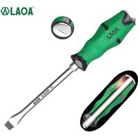 LAOA 1pcs Phillip Screwdriver With Magnetism Slotted Screwdrivers 58HRC Alloy Steel with Tap Function