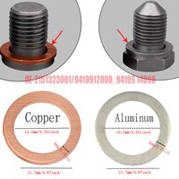 10Pcs 14mm New Genuine Engine Oil Drain Plug Gaskets 2151323001/9410912000,94109-14000 OEM For Honda/Acura/Hyundai/Kia