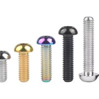 AliExpress Wanyifa Titanium Bolt M4x6 8 10 12 15 20mm Button Allen Key Umbrella Head TI ScrewS for Bicycle