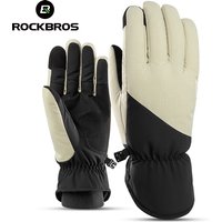 AliExpress ROCKBROS Winter Cycling Gloves Windproof Ski Gloves Women Men Palm non-slip Warmer Inner Layer Full Finger Snowboard Gloves