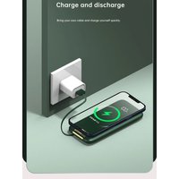 2025 New 200000mAh Power Bank Fast Charge Come with 4- Wires Large Capacity Mobile Phone External Battery for IPhone15 Xiaomi
