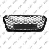 With/Logo For Audi A5/S5 2017 2018 2019 2020 Car Front Bumper Grille Centre Panel Styling Upper Grill (Modify For RS5 style)