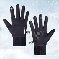 AliExpress NONE 2026Winter Warm Full Fingers Waterproof Wind Proof Cycling Outdoor Sports Running Motorcycle Ski Touch Screen Fleece Gloves