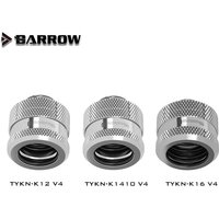 BARROW G1/4'' Thread Hand Compression OD12/14/16mm TEPG Acrylic Hard Tube Fitting Water Cooling Metal Connector TYKN-K12 V4