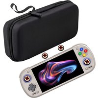 EVA Hard Pouch Bag Case for Retroid Pocket 6 Handheld Gaming Console Storage Game Accessories w/ Free Thumb Grip Caps Cover