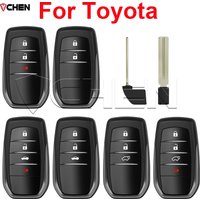 Remote Smart Key Shell Case For Toyota Corolla Camry Land Cruiser Prado Hilux RAV4 Replacement Car Key Fob Cover Housing Box
