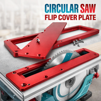 QDHWOEL Adjustable Aluminum Insert Plate Flip Cover Plate For Table Saw Electric Circular Saw Table