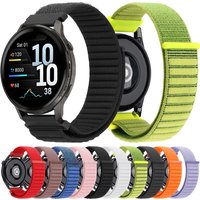 20mm 22mm Nylon Loop Watch Strap For Garmin Venu 4 45mm 3 2 Sq/Forerunner 570 255 265 165Music/Vivoactive 4 5 6 Braided Bracelet