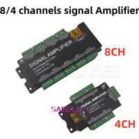 New WS2812B 4CH 8CH Signal LED Strip Amplifier SPI TTL Signal Output for WS2811 WS2815 WS2813 Sk6812 Pixels LED Lights DC5V-24V