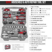 Hi-Spec Car Repair Tool Kit Socket Wrench Set Daily Hand Tools Socket Sets for Car Repair & Mechanic Ratchet Set for man