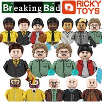 Ricky Toys Breaking Bad Blocks Bricks Walter Hartwell White For Toys Gifts Mini Action Figures Building Blocks For Party Gifts