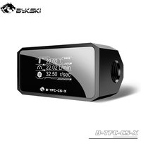Bykski B-TFC-CS-X V3 PC Liquid Cooler Flow meter Thermometer Flow Rate Temper 3 In 1 Water Cooling Monitor Digital OLED Display