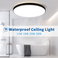 Ip44 Wodoodporna lampa sufitowa Led Lampa łazienkowa 15W 18W 20W 30W Sufitowa lampa sufitowa Led do toalety Salon Kuchnia Światło