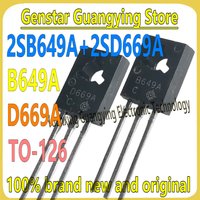 (10 pairs = 20 pieces) 2SB649A 2SD669A B649A D669A B649 D669 TO-126 Audio Amplifier Pairing Triode 100% Brand New Original