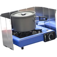 10 Plates Gas Stove Wind Shield Aluminum Alloy Foldable Wind Screen Outdoor Stove Wind Shield Camping Portable Stove Wind Shield