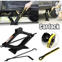 Car Jack 08T 1T 2T Portable Scissor Jack Hand Cranked Labor Saving For Tire Change Vehicle Repair Car SUV Van Lifting Tool
