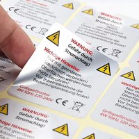 Custom Matte Silver PVC Self-Adhesive Stickers Oil-Proof Waterproof Business Advertising Labels Custom Trademarks for Company Us