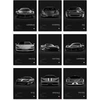 SF90 812C Canvas Wall Art Print Poster F50 F40 F80 Sports Car Decoration Painting Modern Home Decoration Painting Car Lover Gift