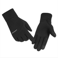 AliExpress NONE Winter Cycling Gloves for Unisex Fleece Lining Waterproof Touch Screen Compatible Outdoor Fishing Portable Full-finger Gloves