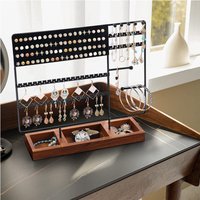 Schmuck Organizer Stand, Halskette und Ohrring halter, Armband und Ring Schmuck Turm Baum Stand Display Lagerung mit 6-stufigen rac