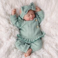Reborn-Baby Dolls Girl 17 Inch Realistic Lifelike Babies Doll Sleeping Real Life Newborn Close Eyes Softness Cloth Body