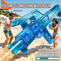 FMG9 Folding Charging Electric Water Gun Toy Continuous Firing Water Pistol Summer Outdoor Pool Water Shooting Games