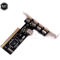 USB 2.0 4 Port 480Mbps High Speed VIA HUB PCI Controller Card Adapter PCI Cards For Vista Windows ME XP 2000 98 SE for Desktop