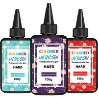 100g Medium Low High Viscosity UV Resin Glue, rigid ultraviolet transparent UV resin, fast curing UV light curing resin glue for