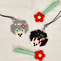 Fashion Anime Alien Stage Mizi Till Ivan Cosplay Little Red Flower Hairpin Cute Headwear Masquerade Party Costume Hair Accessory