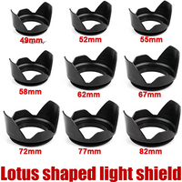 1 Piece For Nikon DSLR SLR Camera Lente Protector Shade Camera Lens Hood 49/52/55/58/62/67/72/77/82mm