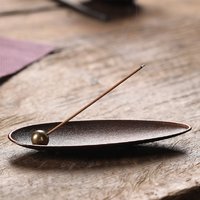 Alloy copper bead incense holder, Zen tea ceremony line incense burner, household indoor incense utensil