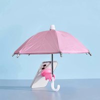 1 Pcs Mini Umbrella For Smart Phone With Suction Cup Holder Outdoor Anti-Glare Sunshade Cover Anti-Reflective Screen Protector