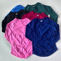 Pericic Longline Defy Long Sleeve Top For Women Gym Crop Top With Thumb Holes Yoga Top Workout Clothes Running Sports Shirts