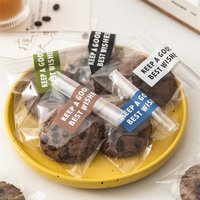 20pcs/100pcs cookie packaging bags with English stickers chocolate candy bag cute snowflake pastry dessert bakery packaging bags