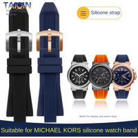 Silicone Watch Strap For Michael Kors Bracelet Mk 8184 8729 9020 MK8152 MK9020 9026 8296 8445 men WatchBand 29x13mm Orange blue