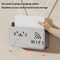 New Wireless Wifi Router Storage Box Living Room Socket Cable Power Organizer Wifi Decoration Wall-mounted TV Set-top Box Rack