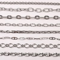 0.5/1m Stainless Steel Big Chains For Needlework Handmade Thick Big Chain DIY Jewelry Making Bracelet Necklace Jewelry Chain