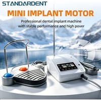 LED Dental Implant Surgical System Brushless Motor with 20:1 Fiber Optic Contra Angle Handpiece 5-60N.CM Torque Dentistry Tools