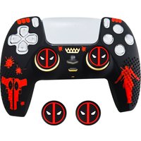 Controller Skin Shell Silicone Cover Case for PS5 Controller with Rubber Thumb Grip Gaps Touch Pad Sticker For PS5 Fit In Dock
