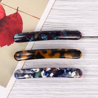 3Pcs Hairpin Hair Clips Acetate Fashion Hair Accessories Non-Slip Stylish Barrettes for Women Cow White Ivory White