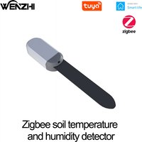 ZigBee 3.0 Soil Sensor Temperature And Humidity Detection Outdoor Waterproof Battery Powered Tuya Smart Life Remote Control