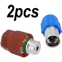 R134a HD ND Adapter Replacement 2pcs 357820795H 357820795J AIR CONDITIONING Accessory CONNECTIONS Car Useful Durable